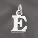 Pewter Letter E Charm