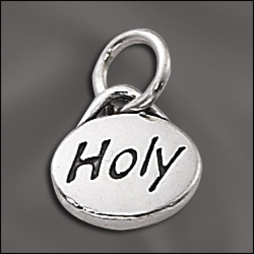 HOLY Message Charm .925 Sterling Silver