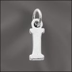Pewter Letter I Charm