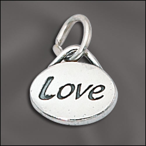 LOVE Message Charm .925 Sterling Silver