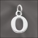 Pewter Letter O Charm
