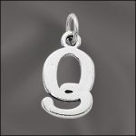 Pewter Letter Q Charm