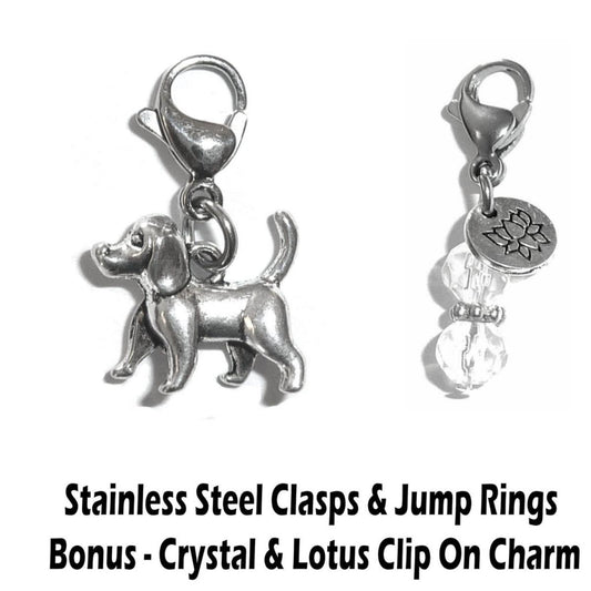Dog Clip On Charm - Animal Charms Clip On Anywhere