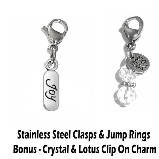 Joy Clip On Charms - Whimsical Charms Clip On Anywhere