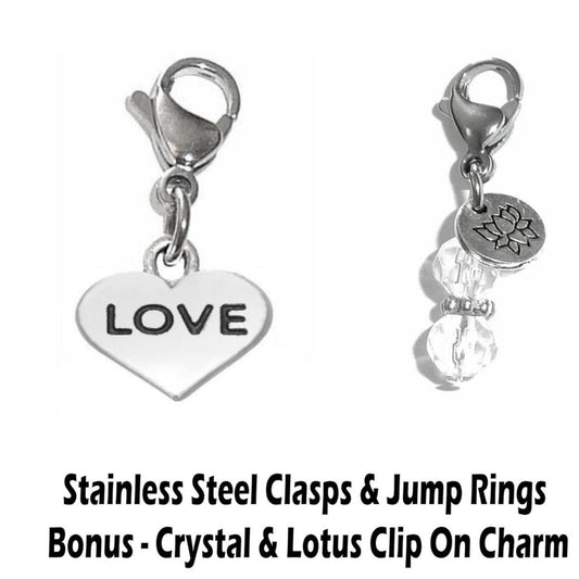 Love Clip On Charms - Whimsical Charms Clip On Anywhere