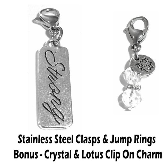 Strong Clip On Charms - Inspirational Charms Clip On Anywhere