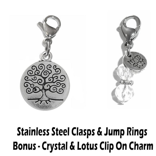 Tree Of Life Clip On Charm - Whimsical Charms Clip On Anywhere