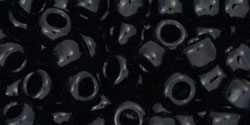 Round seed beads #6  Jet Black Bag apx. 5850 beads