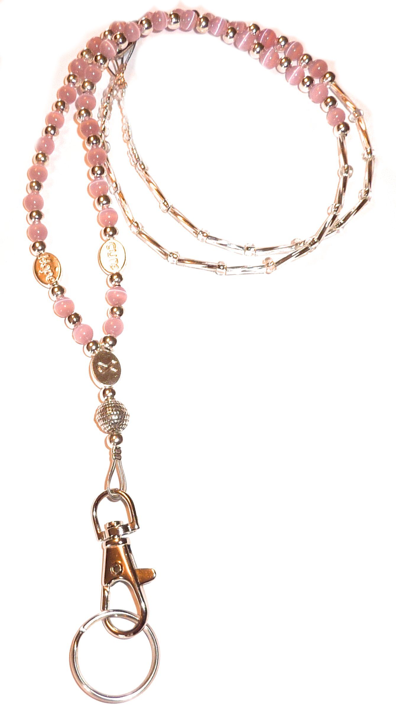 Breast Cancer Fashion Lanyard 34" NON Breakaway - Strong