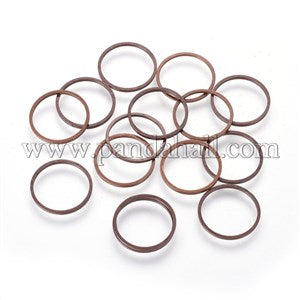 Bronze - Small Delicate Style Linking rings 14x1mm - 10 per pack