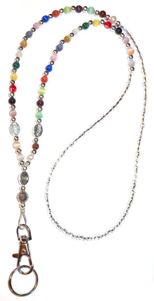 Multi Cancer awareness Fashion Lanyard 34" NON Breakaway - Strong