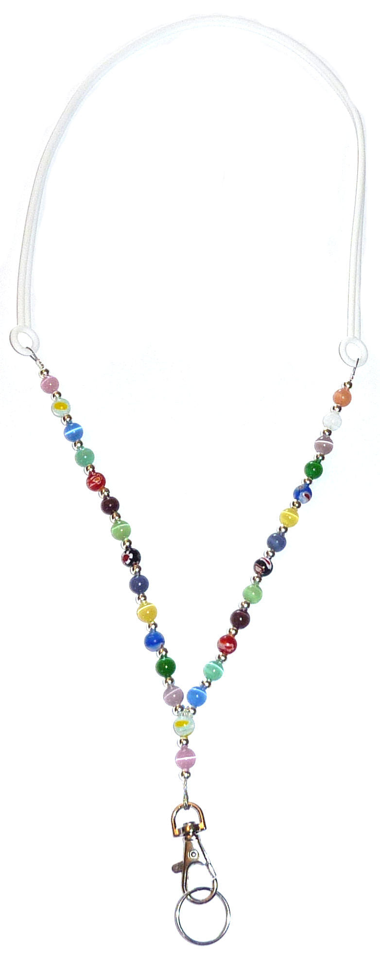 Beaded Cell Phone Lanyard - Silicone Strap