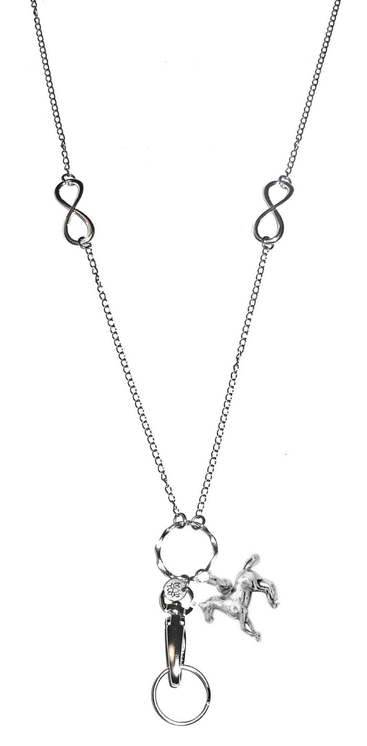 Horse - Charm Lanyard Stainless Steel Fashion Women's Lanyard 34" With Lobster Clasp