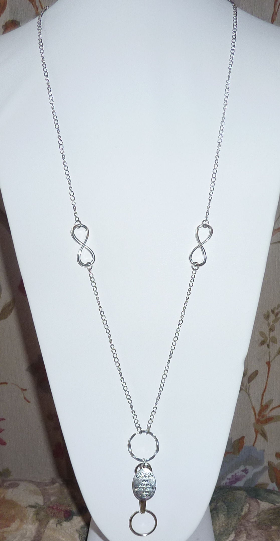I Love You to the Moon and Back - Charm Lanyard Stainless Steel Fashion Women's Lanyard 34" With Lobster Clasp