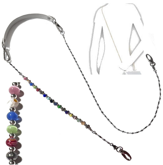 Multi Colored Beaded - Women's Crossbody Beaded Adjustable Strap Lightweight Cell Phone Wallet Handbag Purse Fashion Strong 51"