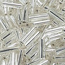 Small Bugle Beads - Crystal Twisted Style 6mm x 1.8mm  - Pack of 1,000