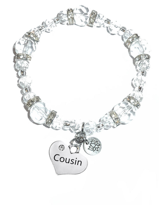 Cousin Charm Bracelet - Crystal Stretch