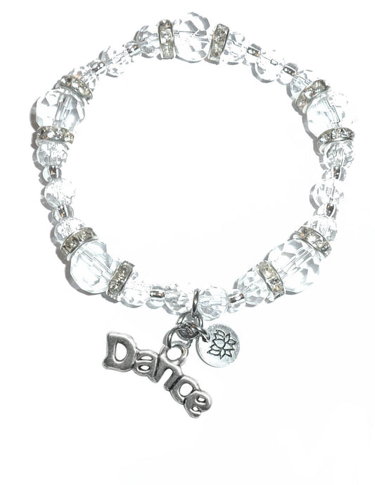 Dance Charm Bracelet - Crystal Stretch