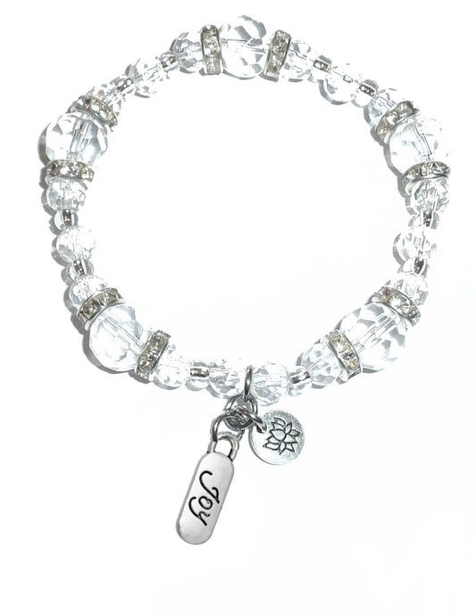Joy Charm Bracelet - Crystal Stretch
