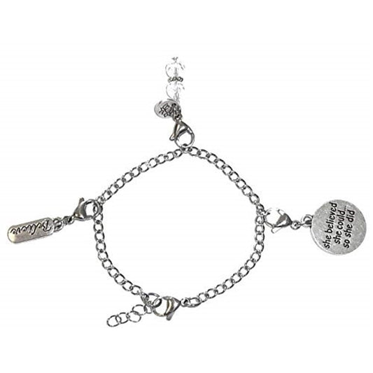 She Believed - Custom Charm Bracelet Set