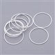 Hello Rings - Brass Linking Rings, Silver, 25x1mm - 100 per pack