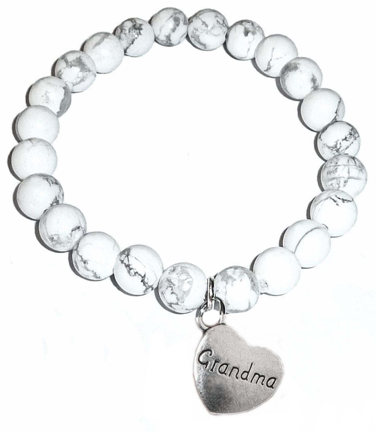 Grandma Howlite Bracelet - Grandmother Gift