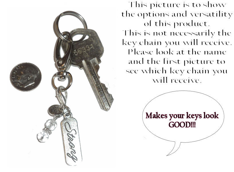 (Autism) Charm Key Chain Ring, Women's Purse or Necklace Charm, Comes in a Gift Box!