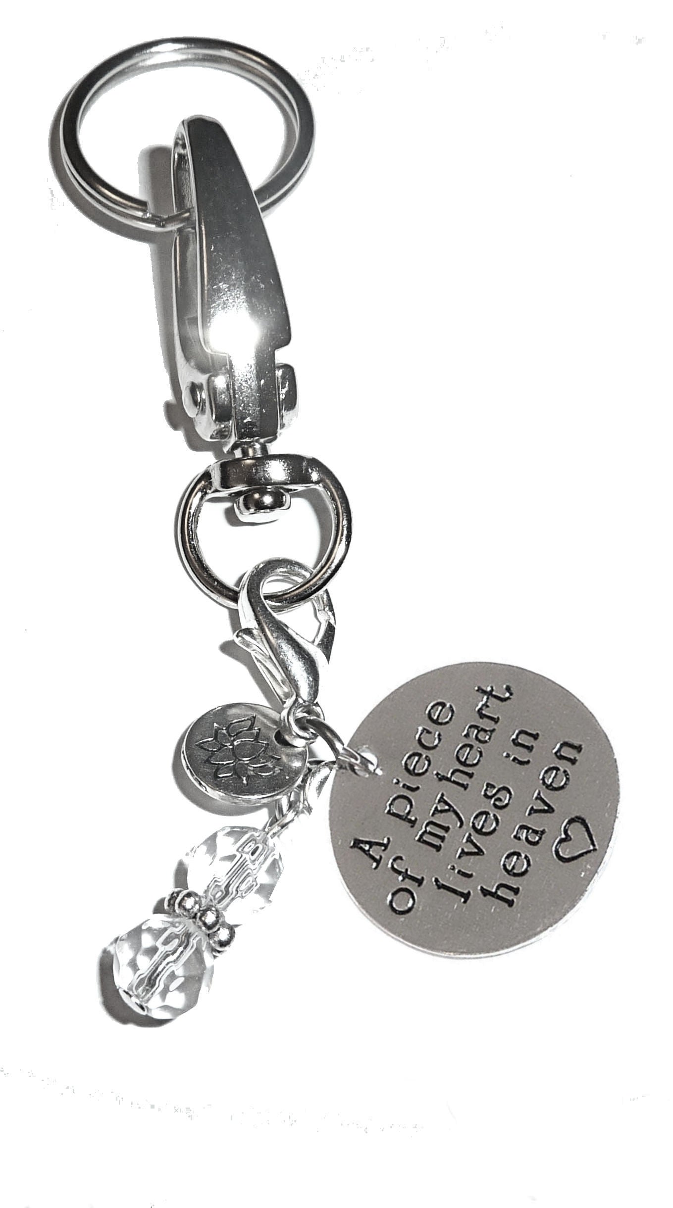 A Piece Of My Heart Keychain Charm - Women's Purse or Necklace Charm - Comes in a Gift Box!