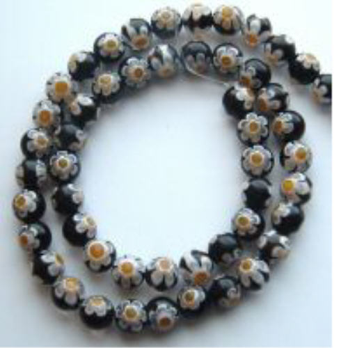 10mm Millefiori Single Flower (M4)