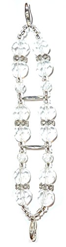 Double Crystal Beaded Medical Alert Replacement Bracelet - Stretchy