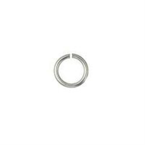 6mm Silver Plated Open Jump Rings 100
