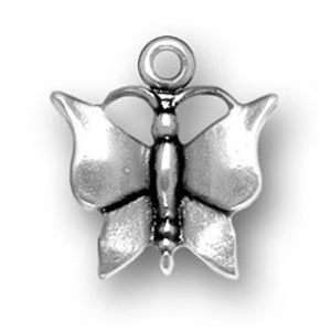 Butterfly - Charm Lanyard Stainless Steel Fashion Women's Lanyard 34" With Lobster Clasp