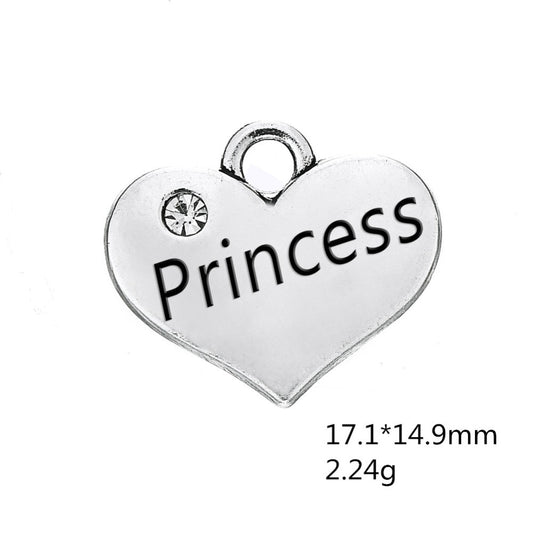 Pewter Silver Tone charm - Princess