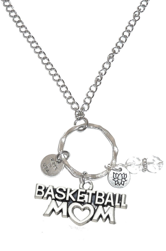 Basketball Mom Rear View Car Charm