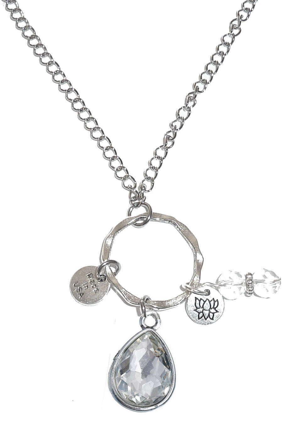 Car Charm - April Birthstone Rear View Charm