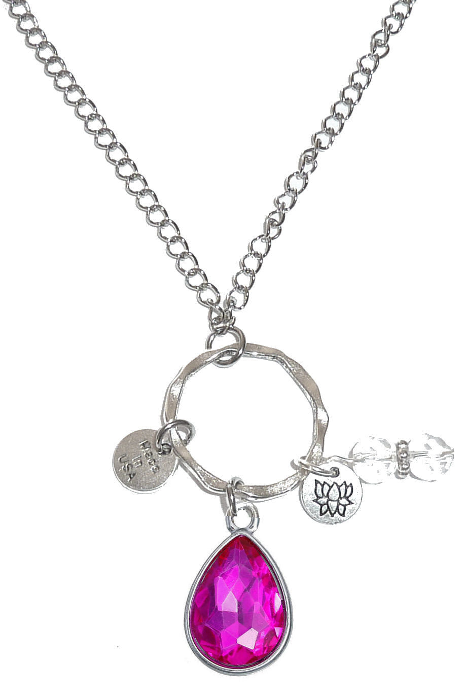 Car Charm - October Birthstone Rear View Charm