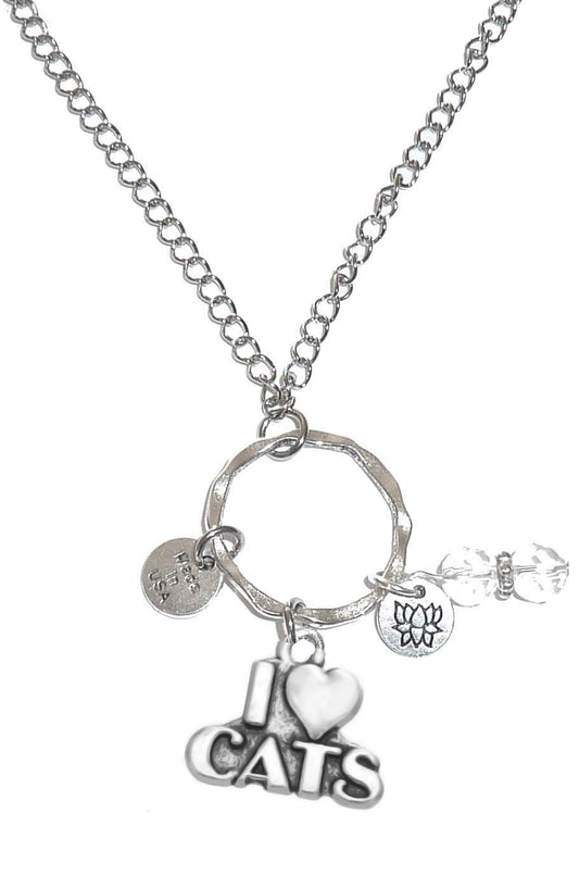 Rear Mirror Charms - I Love Cats