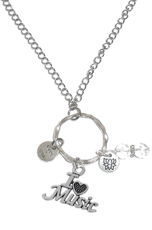 Rear Mirror Charms - I Love Music