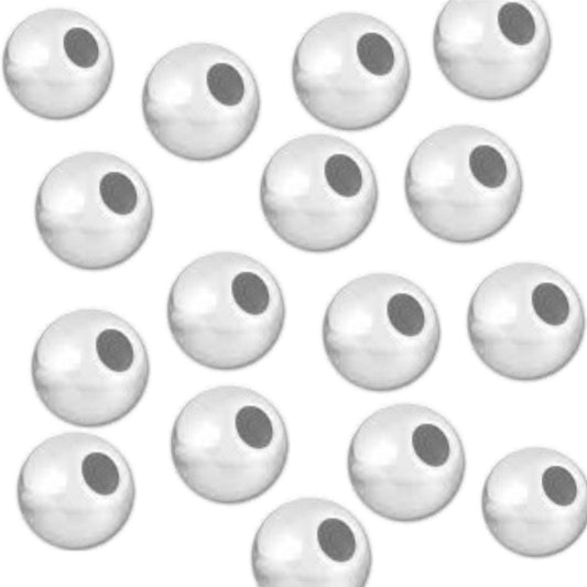 3mm Silver Plated Beads Pack of 500