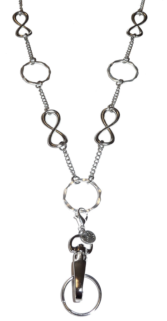 Infinity Shapes Fashion Lanyard 34" Breakaway Magnetic Clasp