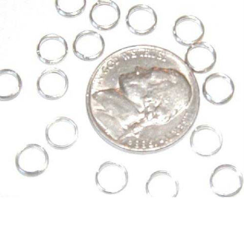 6mm Silver Plated Split Rings 5,000