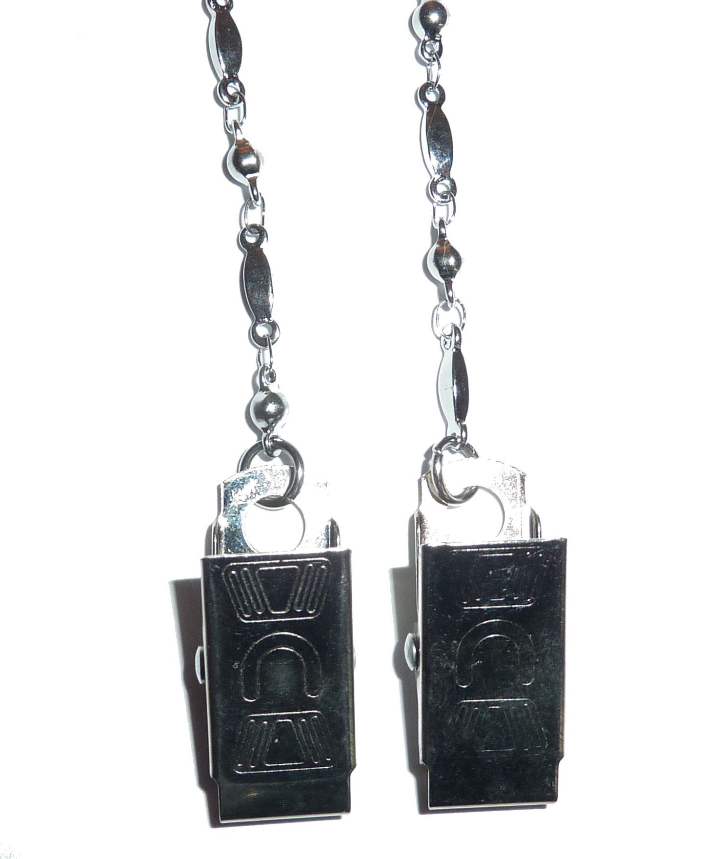 Custom order of 500 Simple Stainless Steel Lanyard with double bulldog Clips