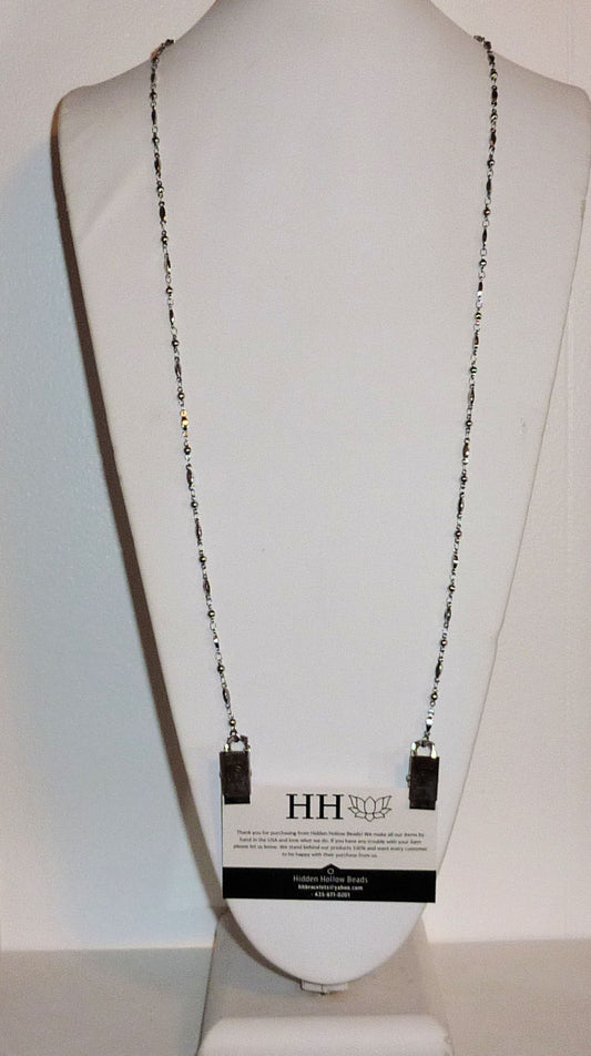 Custom order of 500 Simple Stainless Steel Lanyard with double bulldog Clips