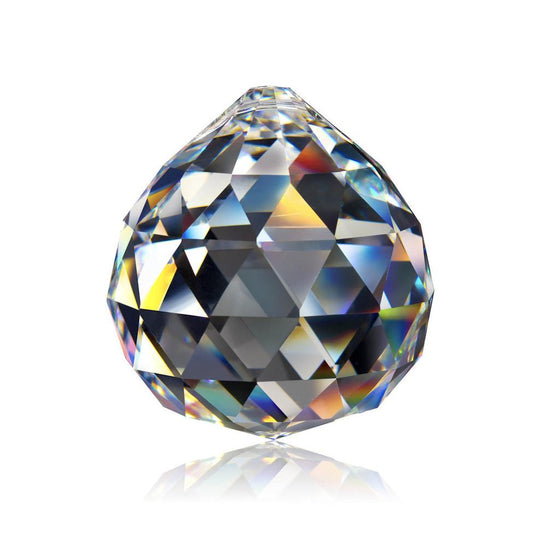 Crystal Suncatcher - 30mm Plain - No Beading