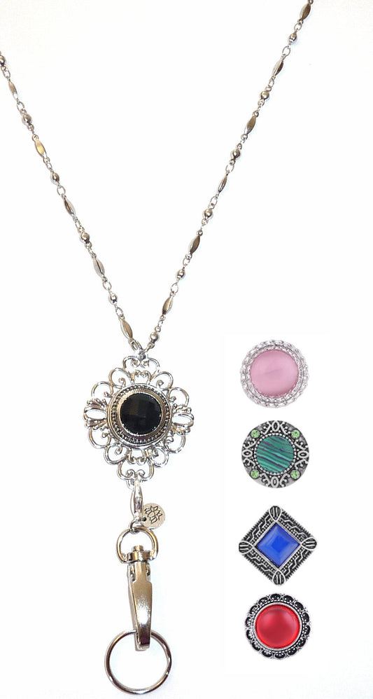 Snap Necklace Pendant Lanyard - NON Breakaway (Decorative)