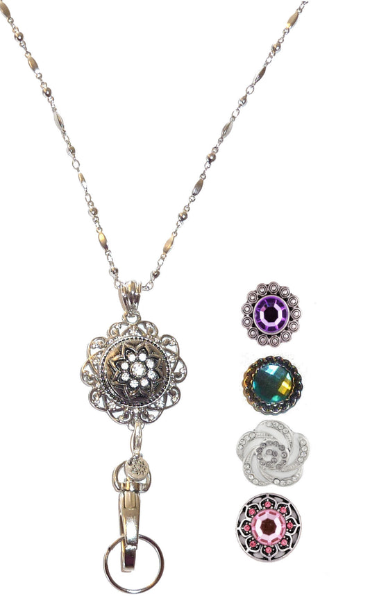 Snap Necklace Lanyard - NON Breakaway (Round)