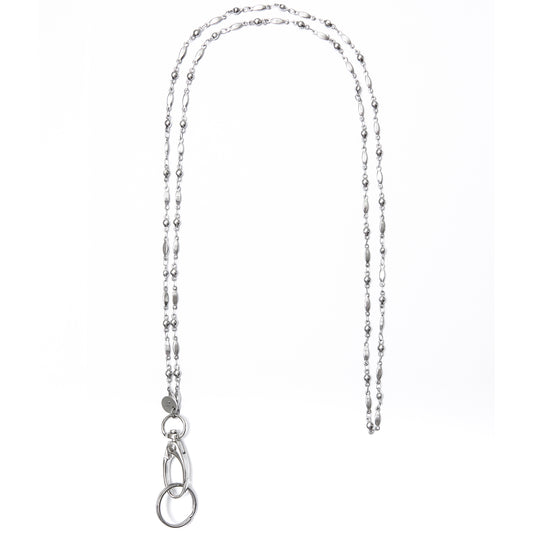 #140 Non Breakaway - Stainless Steel Chain Women's Lanyard, Stronger, Made in USA, Badge Holder 34 inches