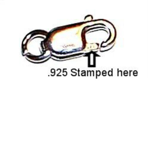 10x4mm .925 Sterling Silver Clasps Pack of 10
