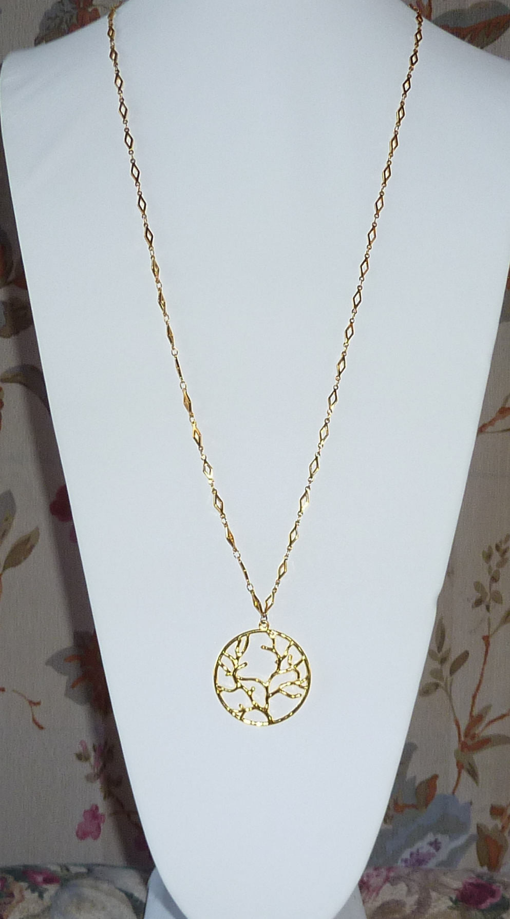 Hidden Hollow Beads Lanyard (Trendy Gold Tree Of Life Lanyard)