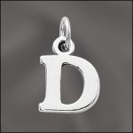 Pewter Letter D Charm
